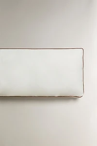 BENCH SEAT CUSHION WITH PIPING