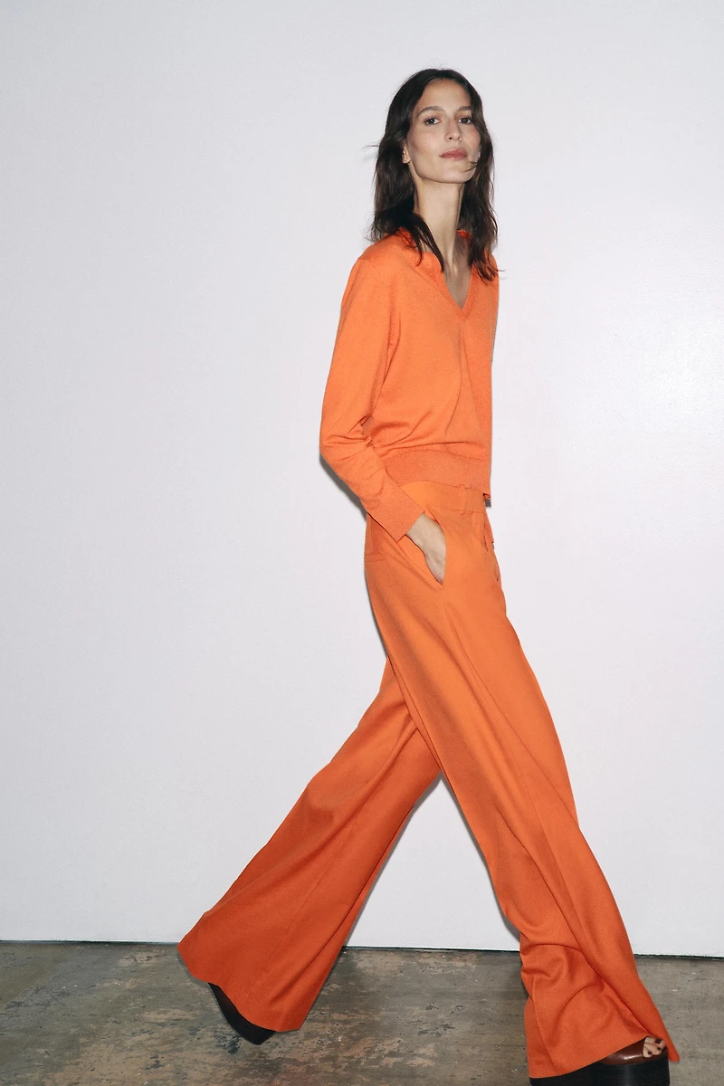 ZW COLLECTION WIDE LEG PLEATED PANTS