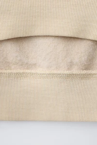 TEXT WIDE LEG SWEATSHIRT AND PANTS SET