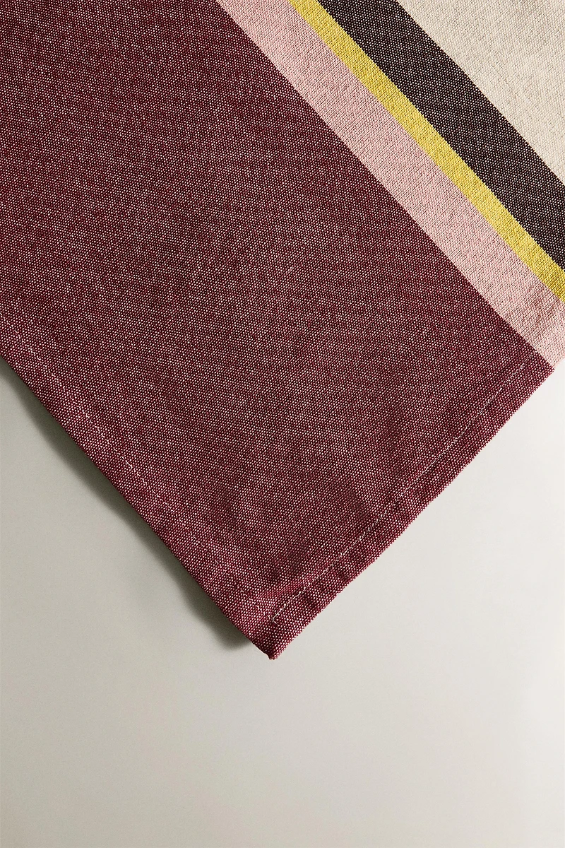 NAPPE COTON RAYURES X COLLAGERIE