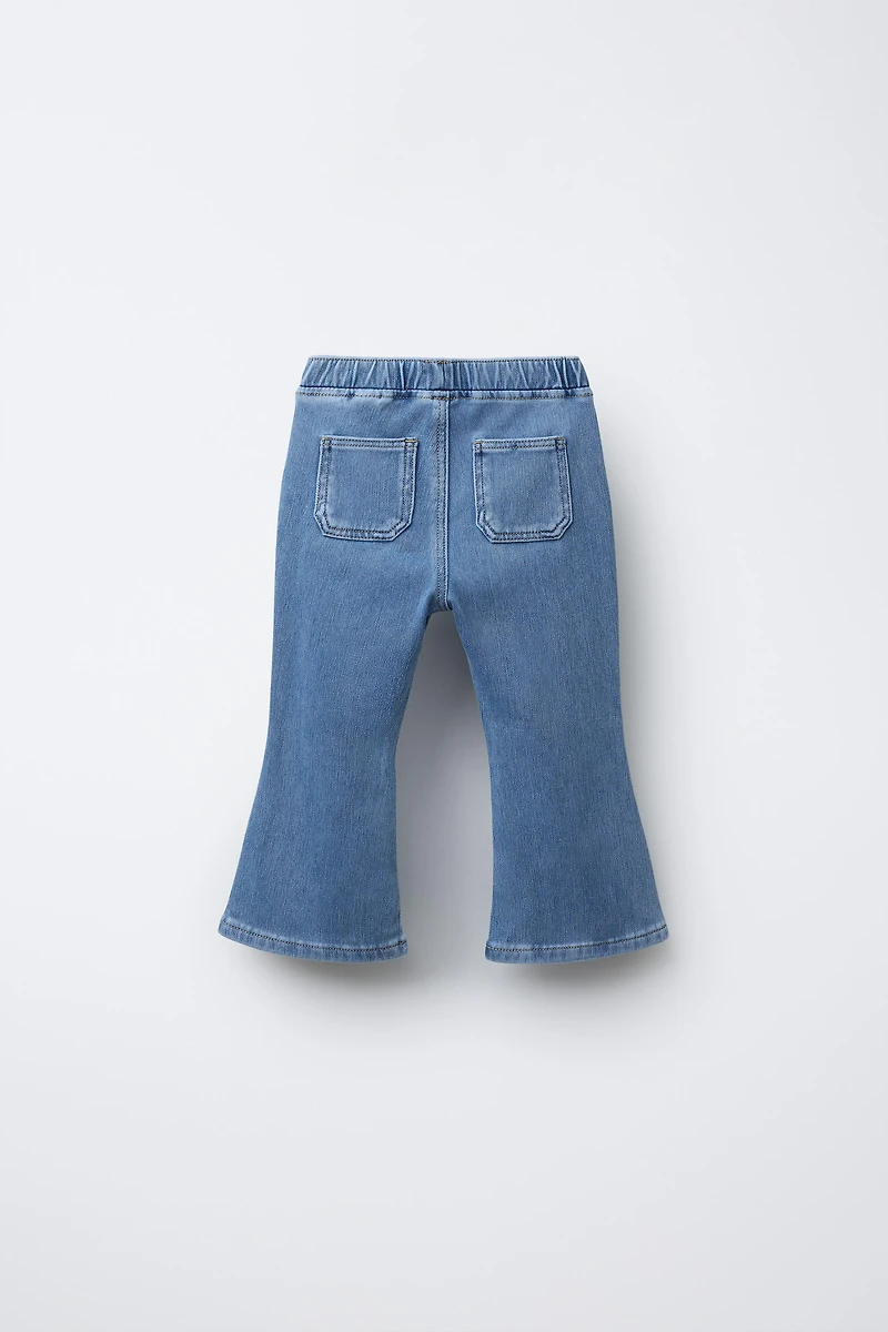 LEGGING FLARE EFFET DENIM