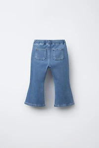 LEGGING FLARE EFFET DENIM