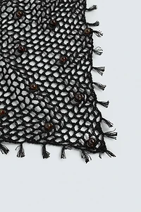 BEADED CROCHET BANDANA