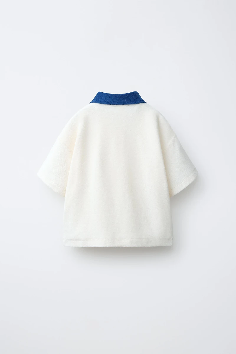TERRYCLOTH POLO SHIRT