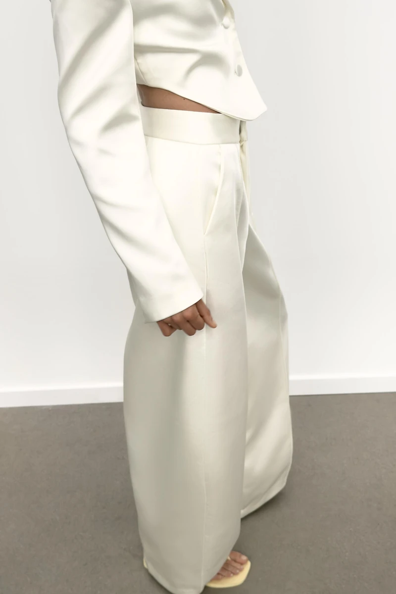 SATIN EFFECT BALLOON PANTS