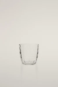 RAISED SQUARE-EFFECT TUMBLER