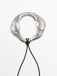 Abstract metal necklace