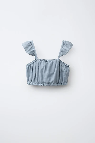 TOP CROPPED 100% RAMIE