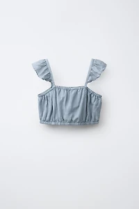 TOP CROPPED 100% RAMIE