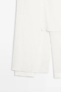 Asymmetric striped skort - STUDIO