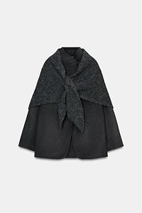 WOOL BLEND BLAZER WITH HANDKERCHIEF ZW COLLECTION