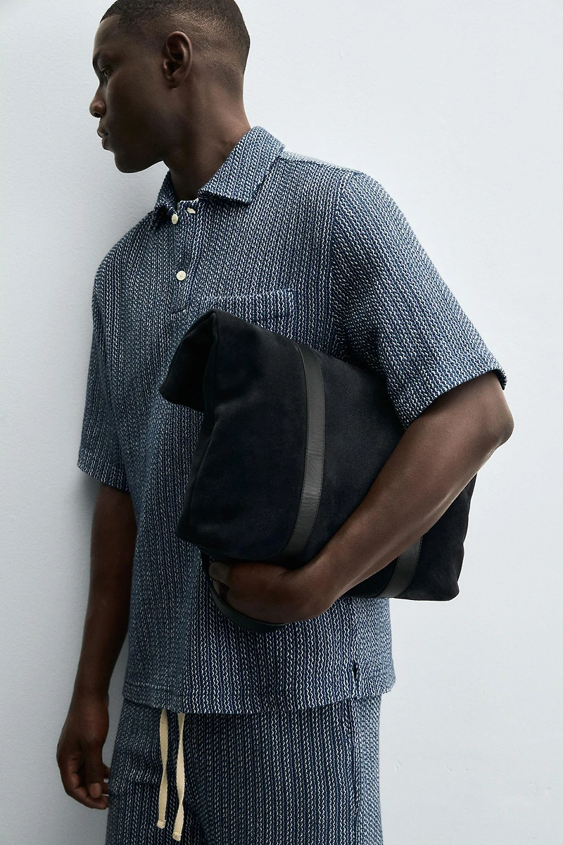 TEXTURED POLO SHIRT