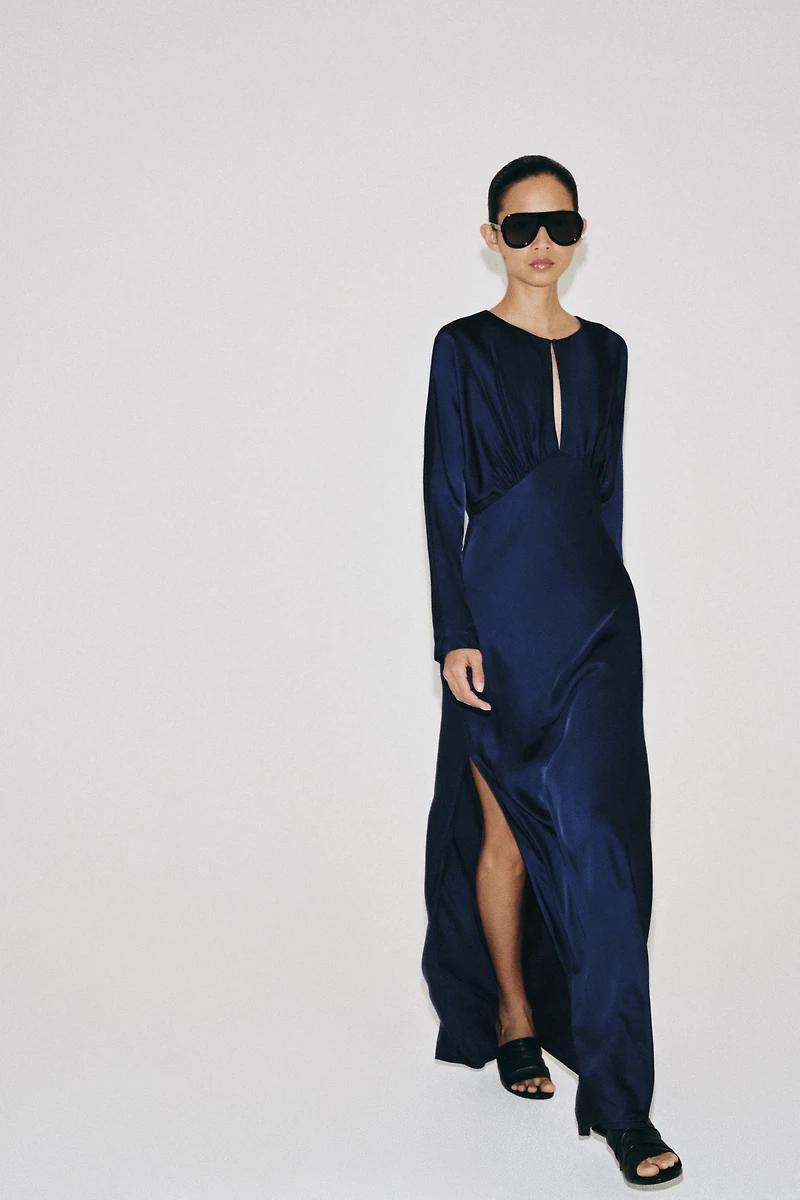 ZW COLLECTION SATIN EFFECT MAXI DRESS
