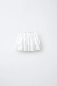 RUFFLED LACE SKIRT
