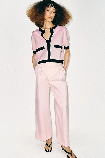 COMBINATION SHORT SLEEVE KNIT JACKET
