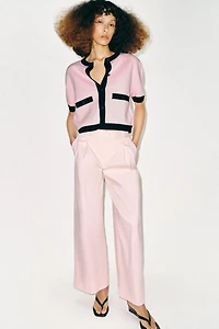 COMBINATION SHORT SLEEVE KNIT JACKET