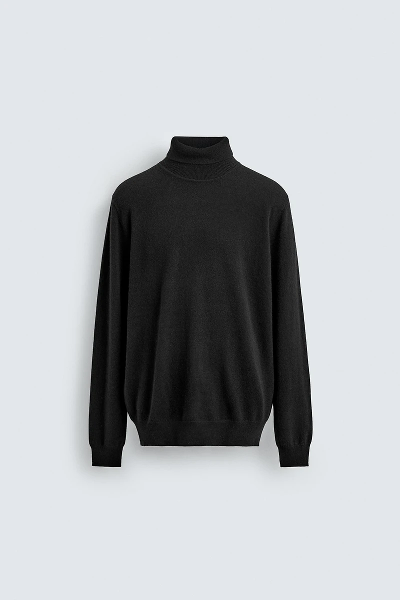 100% CASHMERE TURTLENECK JUMPER