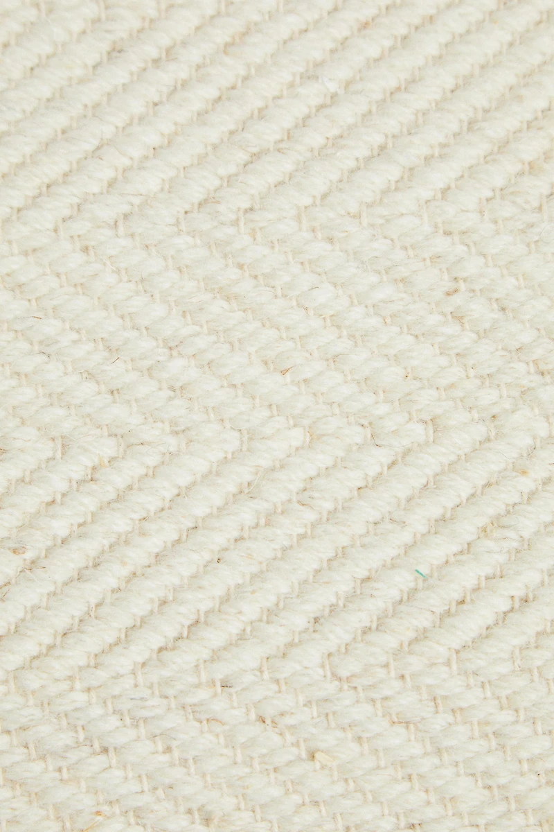 HERRINGBONE WOOL AREA RUG