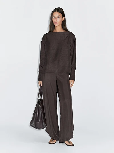 Flowing blouse with button details