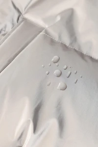 METALLIC DOWN FEATHER WATER RESISTANT AND WINDPROOF RECCO® SYSTEM SKI COLLECTION PUFFER JACKET