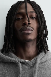 BRUSHED KNIT SWEATSHIRT