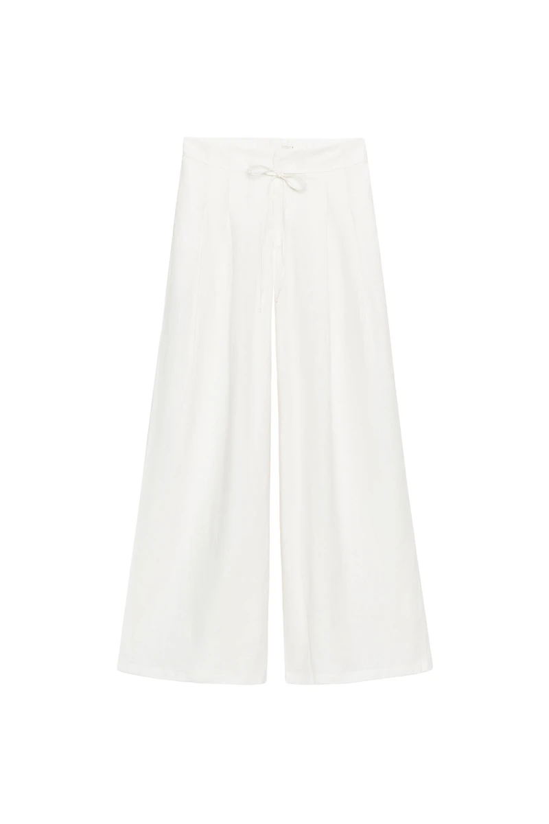 PANTALON LARGE À PINCES