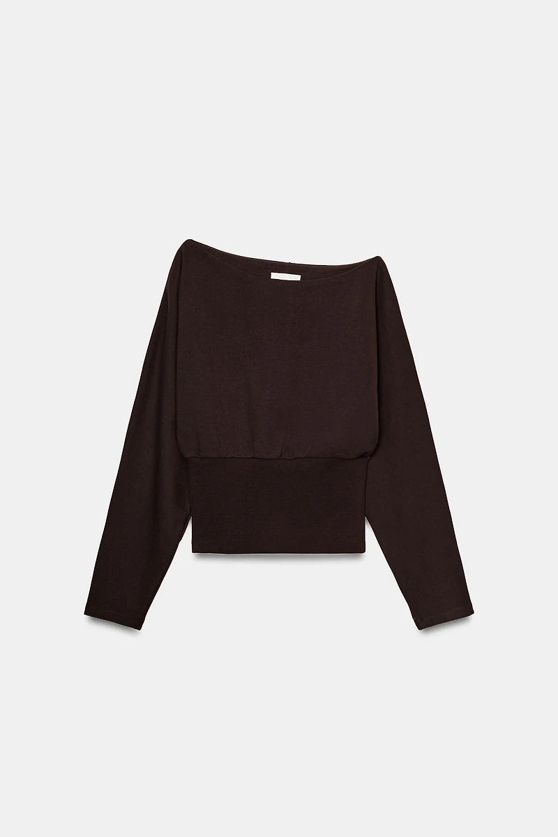 ASYMMETRIC COTTON SWEATSHIRT