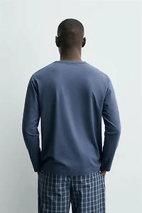 PLAID COMBINED PAJAMA SET