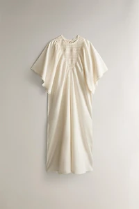 NIGHTGOWN WITH LACE SLEEVES