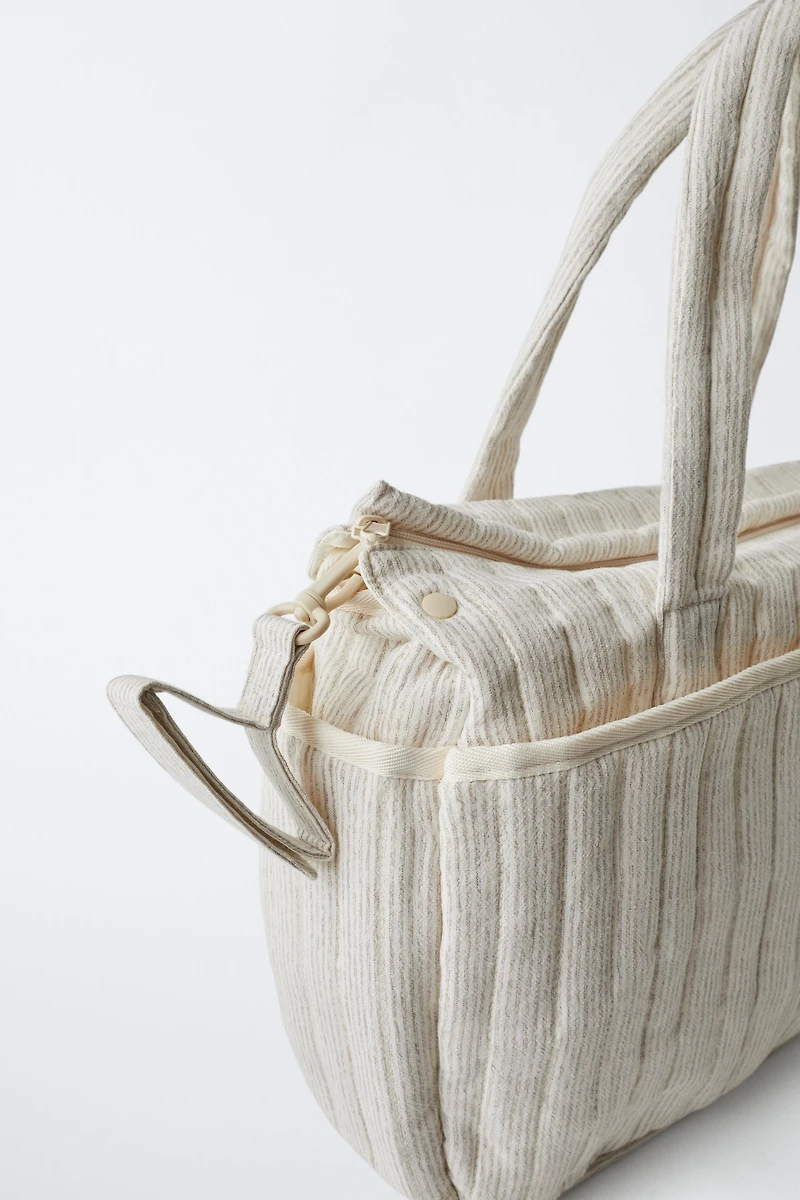 LOT SAC À LANGER À RAYURES