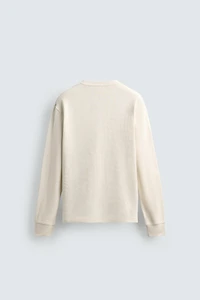 WAFFLE TEXTURED NUMBER T-SHIRT