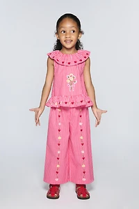 EMBROIDERED STRIPED TOP SISSEL EDELBO X ZARA KIDS