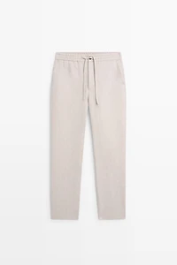 100% linen textured co-ord pants