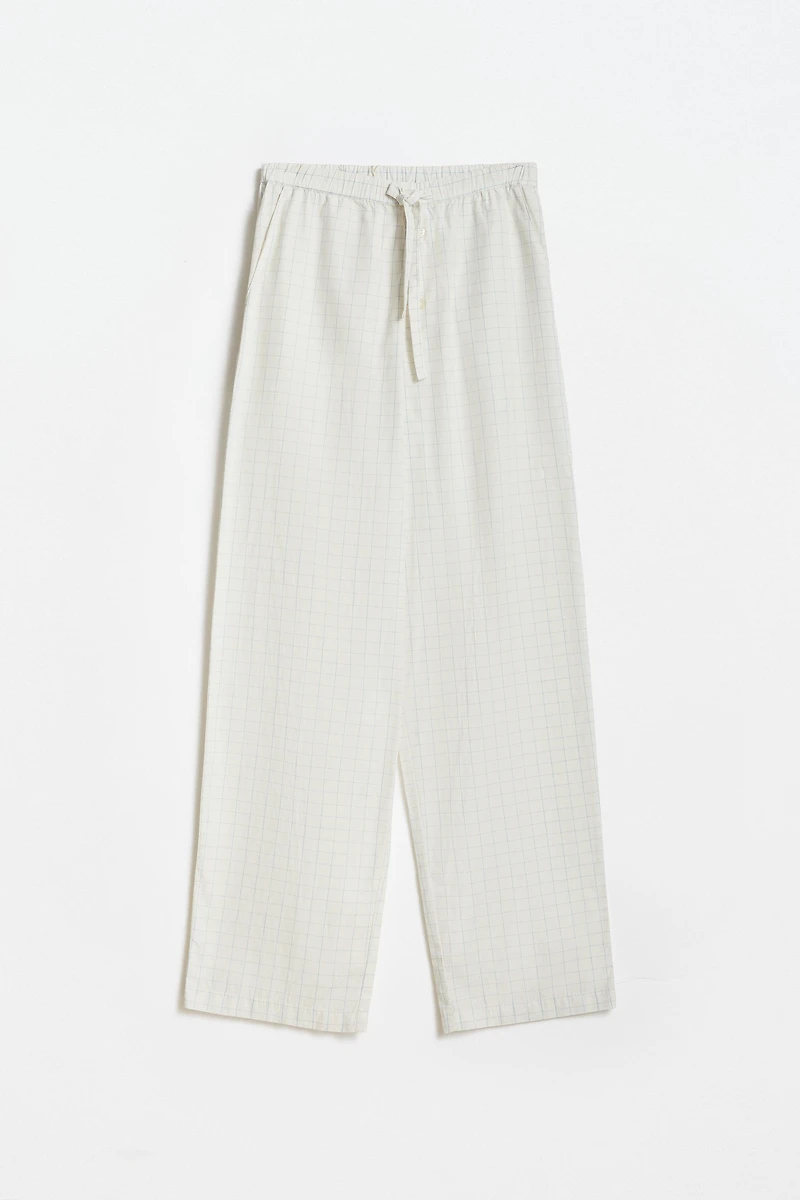CHECKED PANTS