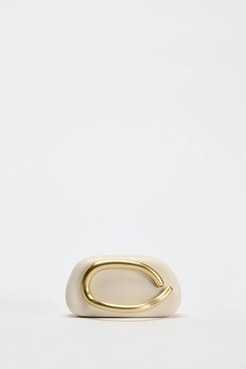 GOLD CLASP BOX BAG