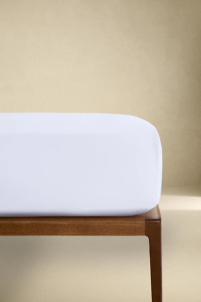 COTTON PERCALE FITTED SHEET | 30 CM HIGH (500 THREAD COUNT)