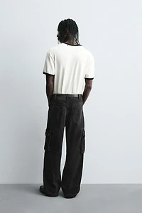 STRAIGHT FIT CARGO JEANS