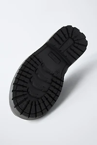 COMBINED LEATHER DECK SHOES