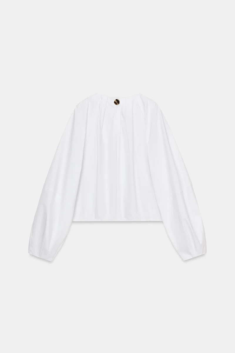 BALLOON POPLIN SHIRT
