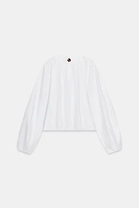 BALLOON POPLIN SHIRT