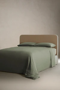 WASHED LINEN FLAT SHEET (140 GSM)