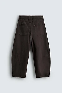 BALLOON FIT PANTS WITH SEAMS