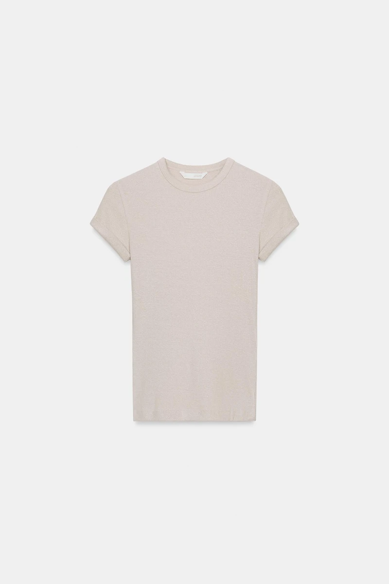 TEE-SHIRT RUSTIQUE AVEC LIN