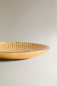 IRREGULAR GOLDEN GLASS PLATE