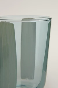 STRIPED GLASS TUMBLER