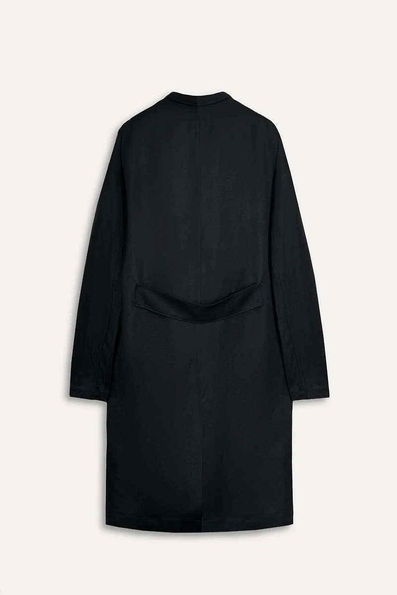 LINEN BLEND STRAIGHT COAT 50TH ANNIVERSARY