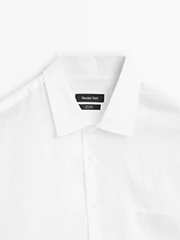 100% linen short sleeve shirt