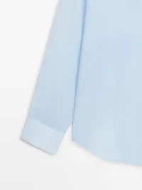 Chemise fluide col fantaisie 100 % coton