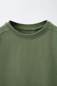 GARMENT DYE CUT-OUT T-SHIRT