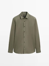 Regular-fit 100% cotton shirt